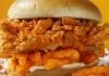 KFC and Cheetos Celebrate New Sandwich With an Exclusive Pop-Up Party and a Cheeto-fied Menu in New York City KFC Cheetos Sandwich is coming