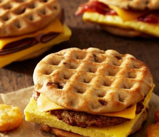 Burger King Serves New Maple Waffle Sandwiches For Breakfast Burger King new Maple Waffle Sandwiches