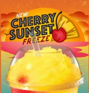 Taco Bell Debuts New Cherry Sunset Freeze - The Fast Food Post