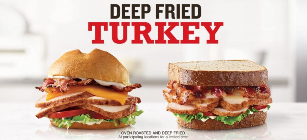 Arby's Adds New Market Fresh Cranberry Deep Fried Turkey Sandwich And ...