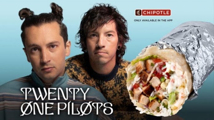 Chipotle Launches New Twenty One Pilots Burrito Chipotle Launches New Twenty One Pilots Burrito