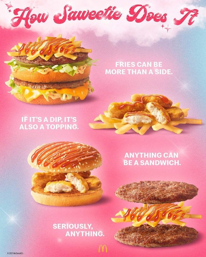 McDonald's Saweetie Meal Combinations