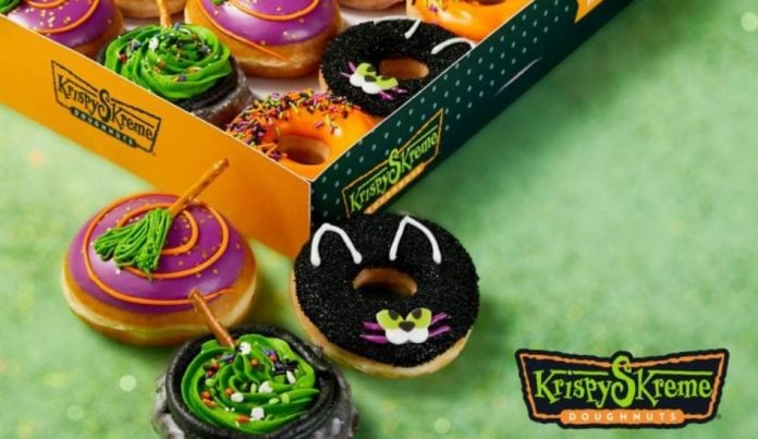 Krispy Kreme Releases New 2021 Halloween Donuts Featuring New Abra Cat Dabra Doughnut And Bewitched Broomstick Doughnut