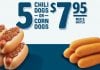 5 Chili Dogs Or Corn Dogs For $7.95 Deal At Wienerschnitzel 5 Chili Dogs Or Corn Dogs For $7.95 Deal At Wienerschnitzel