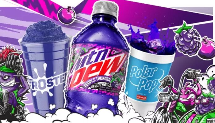New Mountain Dew Purple Thunder Froster Lands At Circle K