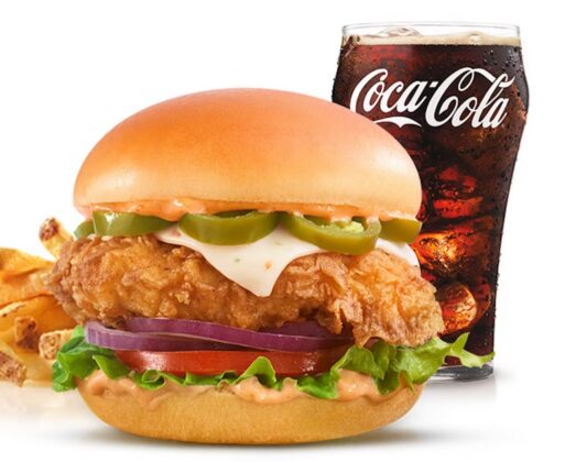 The Hand-Breaded Jalapeno Chicken Sandwich And Guacamole Bacon Angus ...