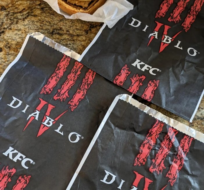 KFC special Diablo IV-inspired packaging