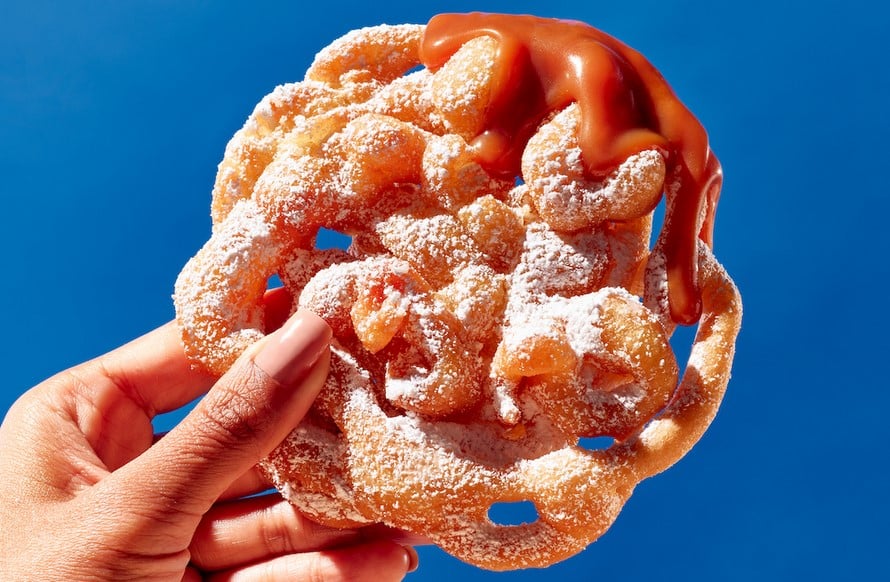 Zaxby's Funnel Cake with Caramel Sauce