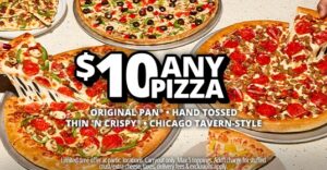 Pizza Hut Launches $10 Any Pizza Deal Nationwide - The Fast Food Post
