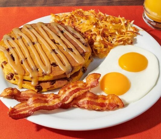 Denny’s Brings Pumpkin Pecan Pancakes And Pumpkin Pecan Slam Back For Fall 2023 Denny's Brings Pumpkin Pecan Pancakes And Pumpkin Pecan Slam Back For Fall 2023