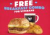 Wendy’s Celebrates Veterans Day With Free Breakfast Combo For Veterans And Active Military On November 11, 2023 Wendy's Celebrates Veterans Day With Free Breakfast Combo For Veterans And Active Military On November 11, 2023