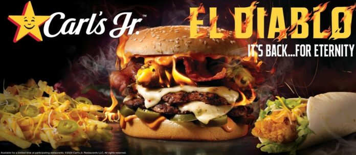 Carl's Jr. Introduces New El Diablo Hand-Breaded Chicken Tender Wrap And El Diablo Loaded Fries, Welcomes Back El Diablo Burger Permanently