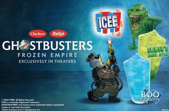 Checkers & Rally's Pours New Ghostbusters-Themed Slimer's Green Apple And BOO Raspberry ICEEs