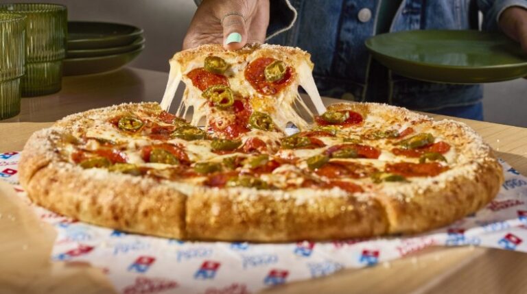 Domino S Debuts New Parmesan Stuffed Crust Pizza The Fast Food Post