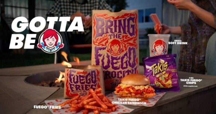 Wendy's Launches Takis Fuego Meal with New Fuego Chicken Sandwich and Fuego Fries