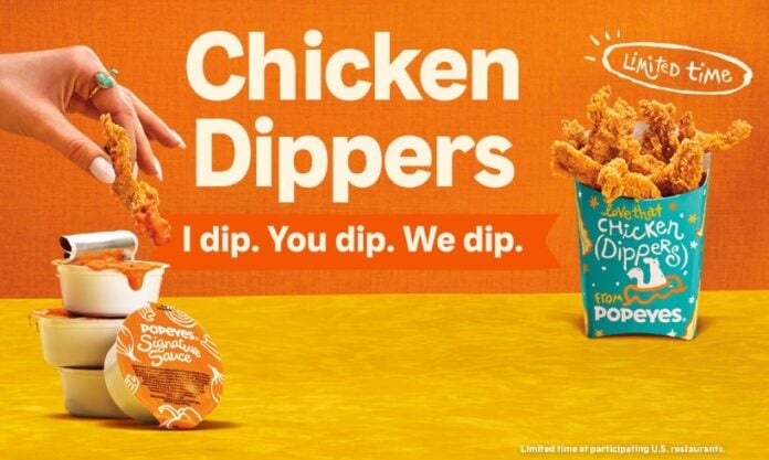 Popeyes Launches New Chicken Dippers with New Signature Sauce