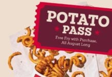 Arby's New Potato Pass Offers Free Medium Fry with $5 Purchase Every Day in August 2025