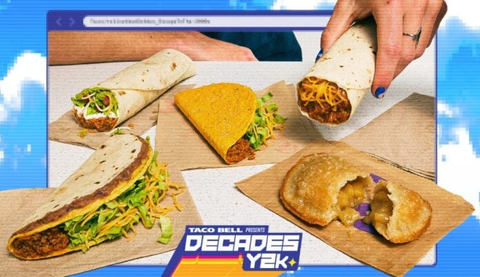 Taco Bell Launches Decades Y2K Menu with 5 Iconic Items for $3 or Less, Including Cool Ranch Doritos Locos Tacos and Chili Cheese Burrito