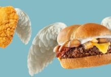 Denny's Introduces New Good Fortune Burger and Budget Angel Chicken Nuggies