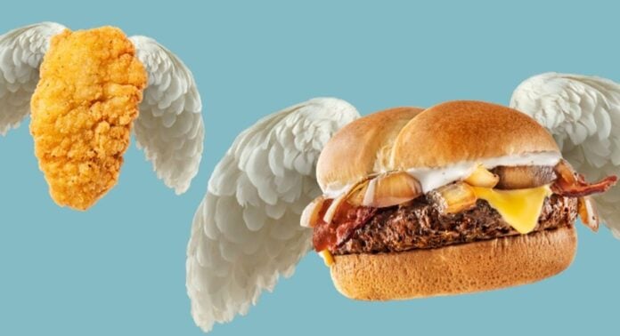 Denny's Introduces New Good Fortune Burger and Budget Angel Chicken Nuggies
