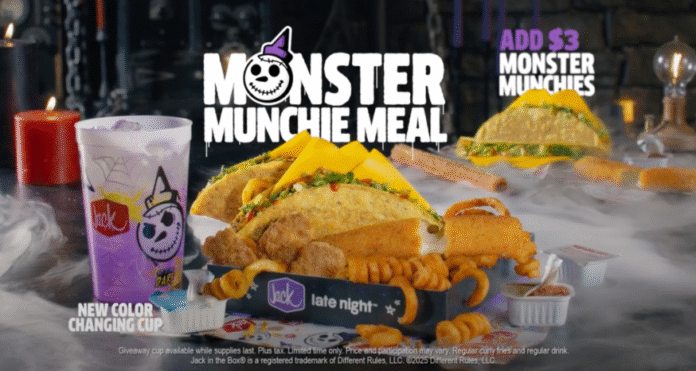 Jack in the Box Launches Monster Munchie Meal with Monster Mozzarella Sticks, Monster Churros, Halloween Monster Cookie Shake, and More