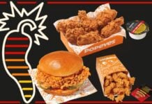 Popeyes Partners With Hot Ones for New Menu Featuring Smokin' Rojo Sandwich, Sizzlin' Sriracha Dippers, Darin' Dab Ghost Wings, and More