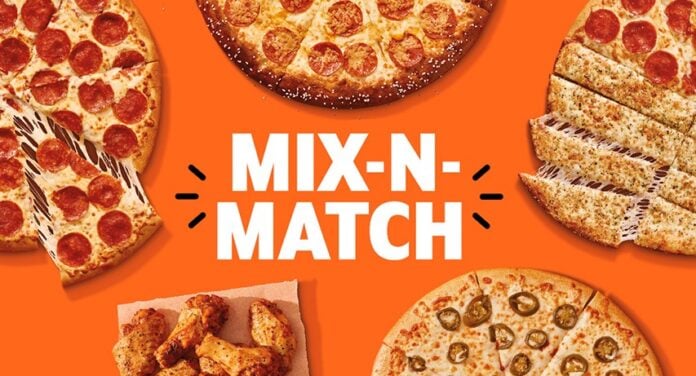 Little Caesars Launches New Mix-N-Match Menu Deal with Large Pizzas and Wings for $5.99 Each Little Caesars Launches New Mix-N-Match Menu Deal with Large Pizzas and Wings for $5.99 Each