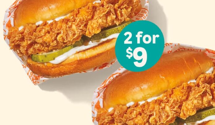 Popeyes Offers Two Chicken Sandwiches for $9 Popeyes Offers Two Chicken Sandwiches for $9