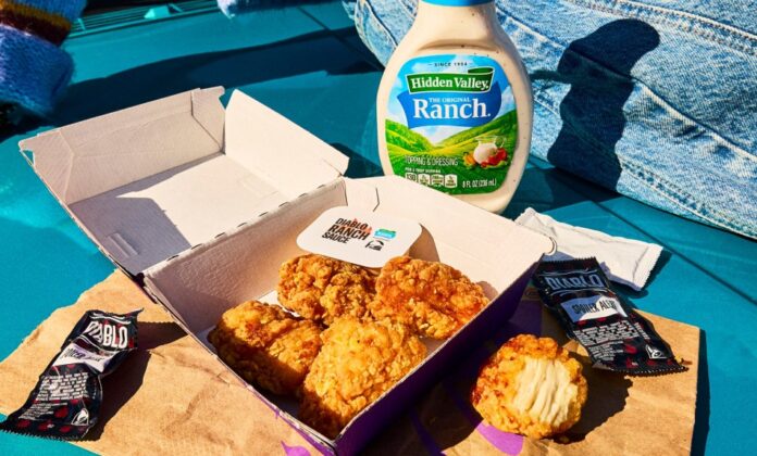 Crispy Chicken Nuggets are Back at Taco Bell, Alongside All-New Hidden Valley Diablo Ranch Sauce