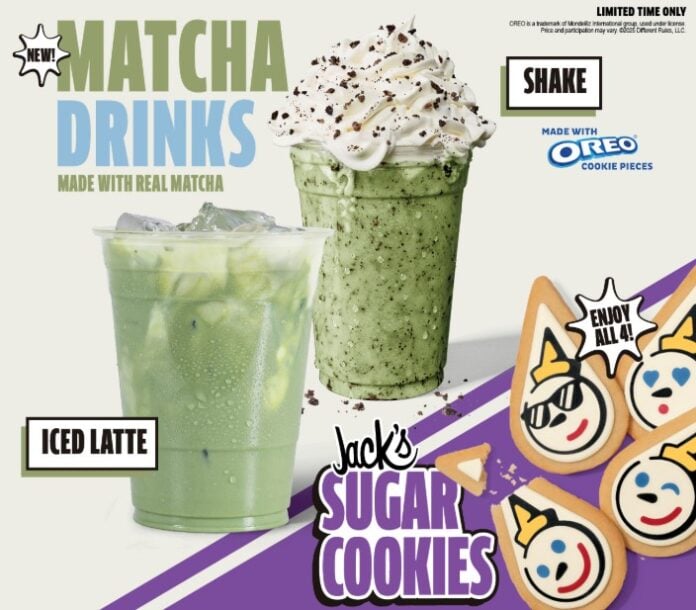 Jack in the Box Introduces New Matcha Latte and Oreo Matcha Shake