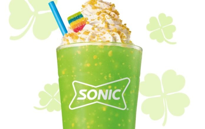 Sonic Introduces New Sour Shamrock Slush for St. Patrick's Day