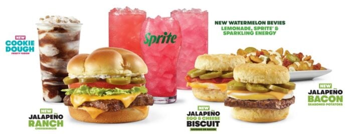 Wendy's Launches Jalapeño Ranch Cheeseburger, Jalapeño Egg & Cheese Biscuit, Jalapeño Bacon Potatoes, and Cookie Dough Frosty Fusion