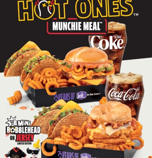 Jack in the Box Introduces New Hot Ones Munchie Meal With Hot Ones Sriracha Curly Fry Burger, Hot Ones Sauced & Loaded Fries, and More Jack in the Box Introduces New Hot Ones Munchie Meal With Hot Ones Sriracha Curly Fry Burger, Hot Ones Sauced & Loaded Fries, and More