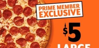 Little Caesars Offers Amazon Prime Members a $5 Large Pizza Deal Through June 26, 2026 Little Caesars Offers Amazon Prime Members a $5 Large Pizza Deal Through June 26, 2026