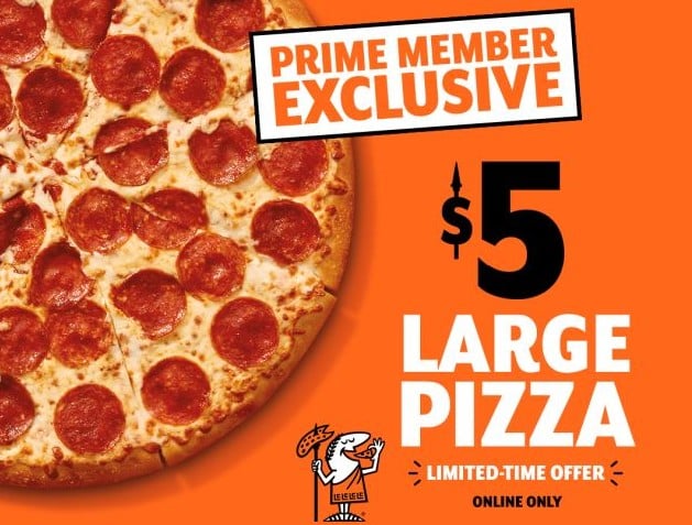 Little Caesars Offers Amazon Prime Members a $5 Large Pizza Deal Through June 26, 2026 Little Caesars Offers Amazon Prime Members a $5 Large Pizza Deal Through June 26, 2026