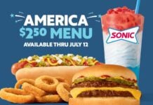 Sonic Launches New “America $2.50 Menu” Sonic Launches New America $2.50 Menu