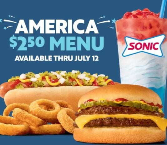 Sonic Launches New “America $2.50 Menu” Sonic Launches New America $2.50 Menu
