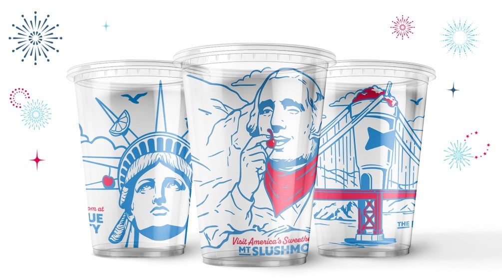 Sonic's limited edition 20 ounce commemorative cups for America's 250th birthday