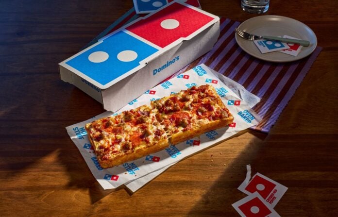 Domino's Unveils New Personal Detroit-Style Pizza, The Domino Domino's Unveils New Personal Detroit-Style Pizza, The Domino