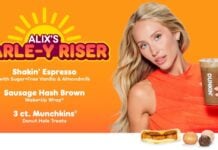 Dunkin' Introduces Alix's Earle-Y Riser Meal