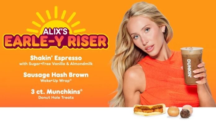 Dunkin' Introduces Alix's Earle-Y Riser Meal Dunkin' Introduces Alix's Earle-Y Riser Meal