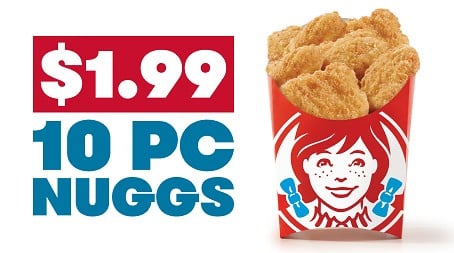 Wendy's Offers a $1.99 Deal on 10-Piece Chicken Nuggets in the App Through September 27, 2026 Wendy's Offers a $1.99 Deal on 10-Piece Chicken Nuggets in the App Through September 27, 2026