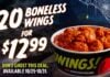 Applebee’s Halloween Deal Offers 20 Boneless Wings for $12.99 in New Hallowings Bucket Through Oct. 31 Applebee's Halloween Deal Offers 20 Boneless Wings for $12.99 in New Hallowings Bucket Through Oct. 31