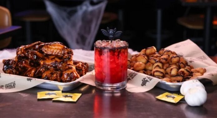 Buffalo Wild Wings Teams Up with Sarah Michelle Gellar for Halloween Fright Feast Menu Featuring Vampire Wings and Black Garlic Glaze Cheese Curds Buffalo Wild Wings Teams Up with Sarah Michelle Gellar for Halloween Fright Feast Menu Featuring Vampire Wings and Black Garlic Glaze Cheese Curds
