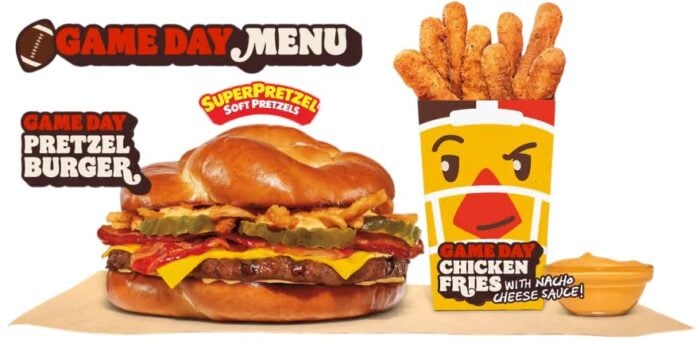 Burger King Debuts New Stadium-Inspired Menu With Game Day Pretzel Burger and Game Day Chicken Fries Burger King Debuts New Stadium-Inspired Menu With Game Day Pretzel Burger and Game Day Chicken Fries