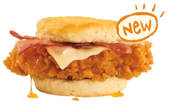 Popeyes Adds New Bacon and Cheese Honey Chicken Biscuit and Pineapple Beverages Popeyes Adds New Bacon and Cheese Honey Chicken Biscuit and Pineapple Beverages